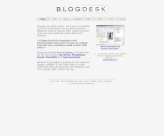 Blogdesk.org(Komfortabler Weblog) Screenshot