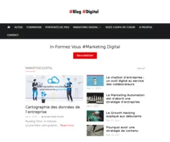 Blogdigital.fr(LE BLOG 100% MARKETING DIGITAL) Screenshot