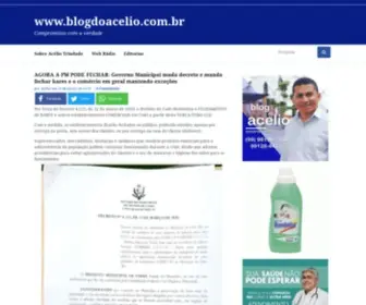 Blogdoacelio.com.br(Compromisso com a verdade) Screenshot
