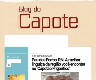 Blogdocapote.com(Blog do Capote) Screenshot