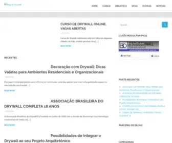 Blogdodrywall.com.br(Tudo sobre drywall (Gesso acartonado)) Screenshot