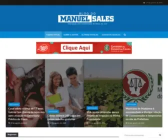 Blogdomanuelsales.com.br(Blog do Manuel Sales) Screenshot