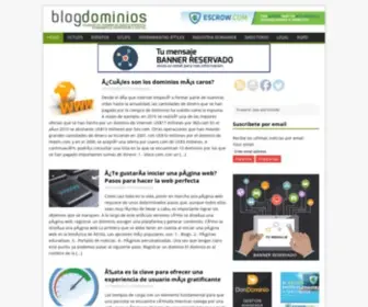 Blogdominios.com(Blog Dominios) Screenshot