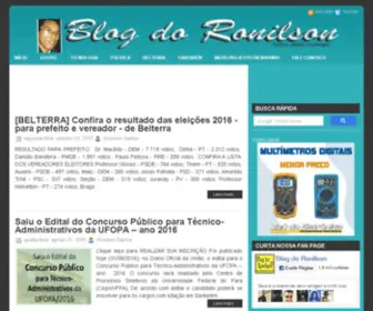 Blogdoronilson.com(Blog do Ronilson) Screenshot