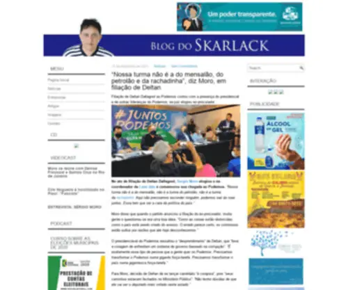 Blogdoskarlack.com(Blog do Carlos Skarlack) Screenshot