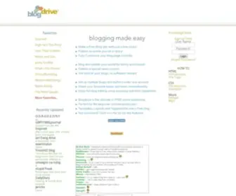 Blogdrives.com(Free Blog site and Hosting) Screenshot