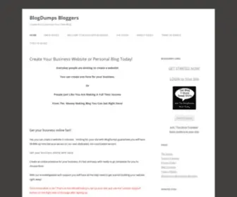 Blogdumps.net(Create And Customize Your Own Blog) Screenshot