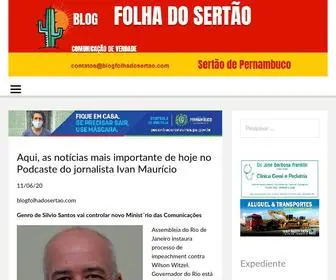 Blogfolhadosertao.com(Blog Folha do Sertão) Screenshot