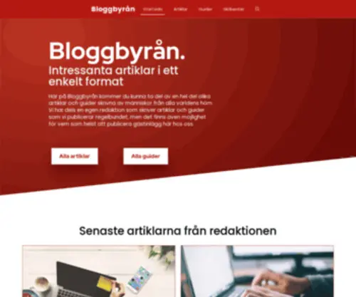 Bloggbyran.se(Bloggbyrån) Screenshot