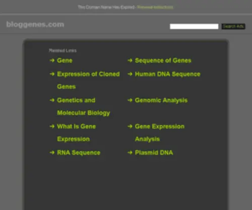 Bloggenes.com(Bloggenes) Screenshot