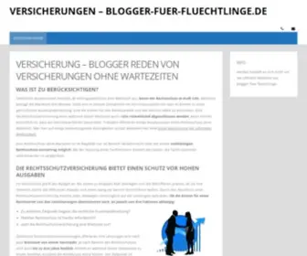 Blogger-Fuer-Fluechtlinge.de(Versicherung) Screenshot