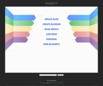 Blogger.in(blogger) Screenshot