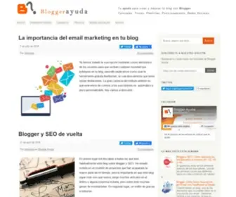 Bloggerayuda.com(Tutoriales, gadgets y trucos Blogger) Screenshot