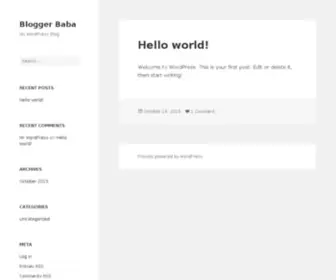 Bloggerbaba.com(Blogging Guide and Reviews) Screenshot
