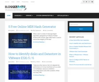 Bloggerbaru.com(BloggerBaru Virtualization Technology Blog) Screenshot