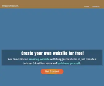 Bloggerchest.com(Free website builder) Screenshot