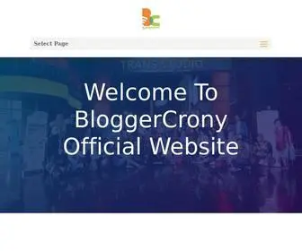 Bloggercrony.com(New Home) Screenshot