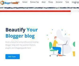 Bloggercustomiz.com(Blogger Customiz) Screenshot