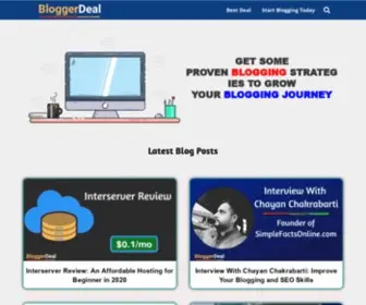 Bloggerdeal.com(Blogger Deal) Screenshot