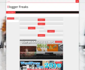 Bloggerfreaks.com(Blogger Freaks) Screenshot