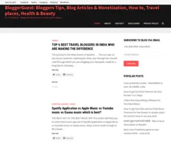 Bloggerguest.com(Blogging) Screenshot