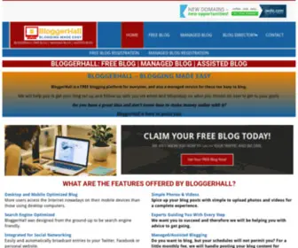 Bloggerhall.com(Free Blog) Screenshot