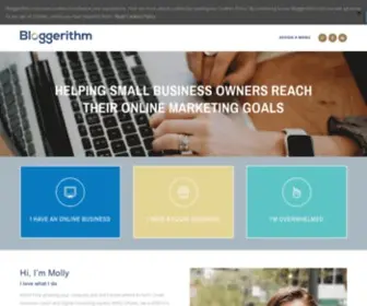 Bloggerithm.com(Reach Your Online Marketing Goals) Screenshot
