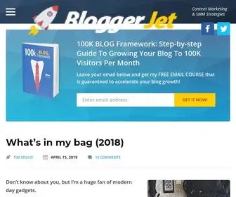 Bloggerjet.com(SaaS Marketing & SEO) Screenshot