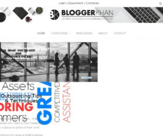 Bloggerkhan.com(Outsourcing) Screenshot