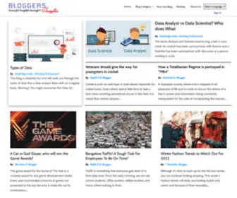 Bloggersinsights.com(A Leading Platform for All bloggers) Screenshot