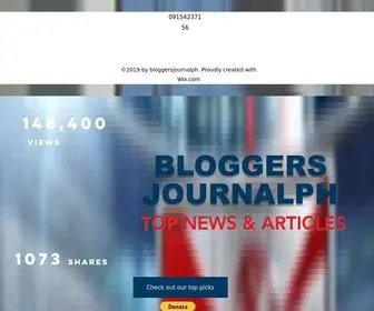 Bloggersjournalph.com(Top News and Articles Blog) Screenshot