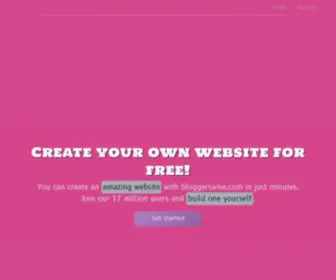 Bloggerswise.com(Free website builder) Screenshot