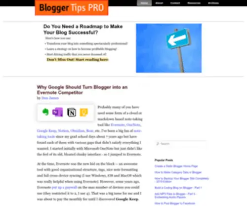 Bloggertipspro.com(Blogger tips pro) Screenshot