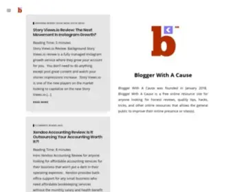 Bloggerwithacause.com(Blogger With A Cause) Screenshot