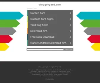 Bloggeryard.com(Blogger Yard) Screenshot