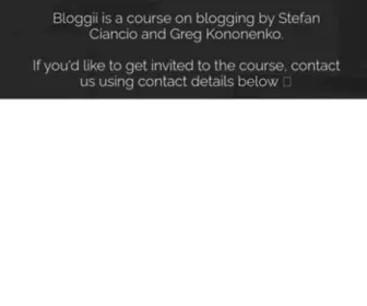 Bloggii.com(Bloggii Bloggii) Screenshot
