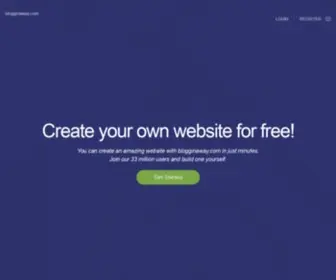 Blogginaway.com(Free website builder) Screenshot