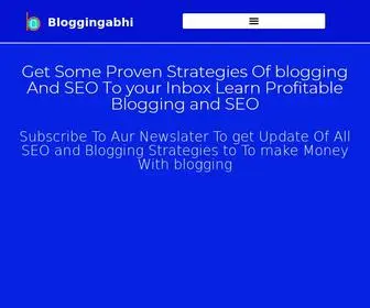 Bloggingabhi.com(Bloggingabhi) Screenshot