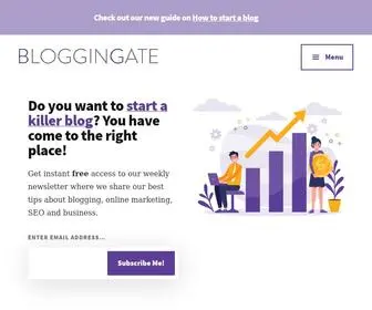 Bloggingate.com(Blogging for a Living) Screenshot