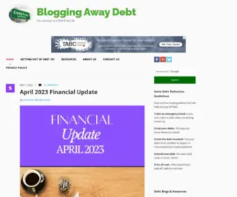 Bloggingawaydebt.com(Blogging Away Debt) Screenshot