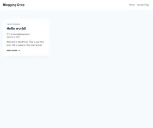 Bloggingdrop.com(Earn with your Blog) Screenshot