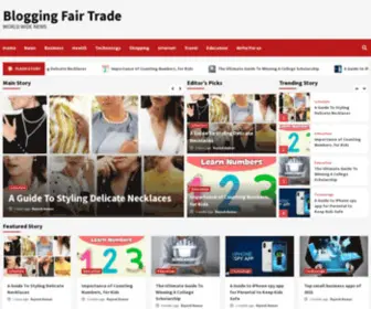 Bloggingfairtrade.com(Blogging Fair Trade) Screenshot