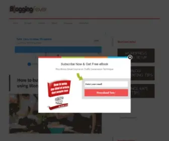 Bloggingfever.com(Blogging Fever) Screenshot
