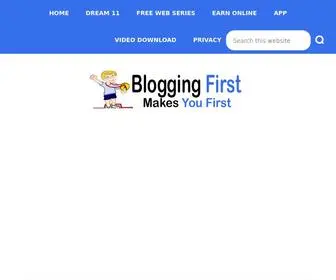 Bloggingfirst.com(Blogging First) Screenshot