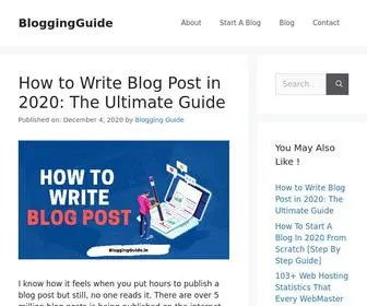 Bloggingguide.in(BloggingGuide) Screenshot