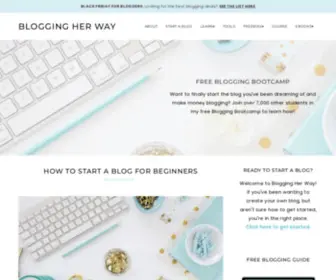 Bloggingherway.com(Blogging Her Way) Screenshot