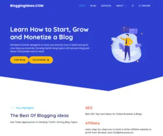 Bloggingideas.com(Blog Ideas) Screenshot