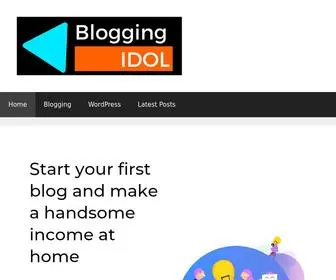 Bloggingidol.com(Home) Screenshot