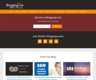 Blogginglove.com(Spreading The Love Through Blogging) Screenshot