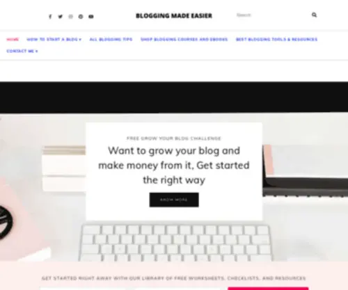 Bloggingmadeeasier.com(Blogging Made Easier for bloggers) Screenshot